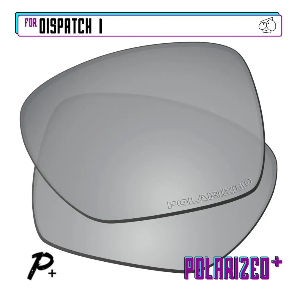 EZReplace Polarized Replacement Lenses for - Oakley Dispatch 1 Sunglasses - Silver P Plus