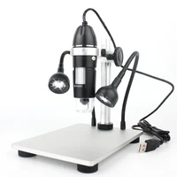 50x to1600x digital microscope usb electronic endoscope zoom camera magnifier with led aluminum lift stand for android ios pc