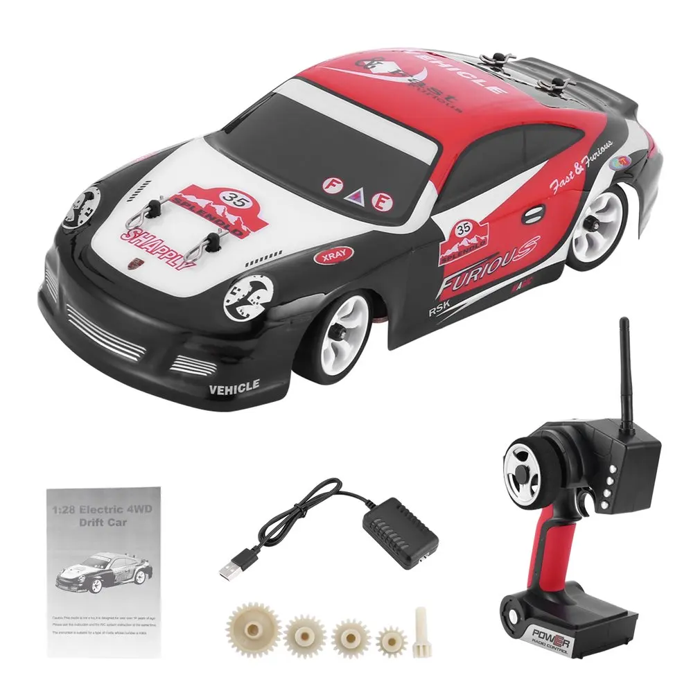 WLtoys K969 2 4G 1/28 автомобиль с дистанционным управлением 4WD высокоскоростной гоночный