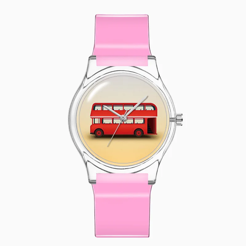 

Original new transparent shell children's student watch environmentally friendly plastic sports watch