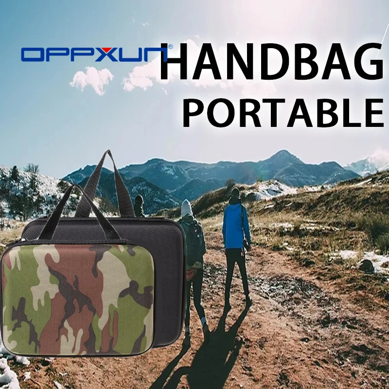 oppxun two colors portable handbag walkie talkie accessories carry bag for baofeng uv 5r 5re 888s uv82 launch hunting protective free global shipping