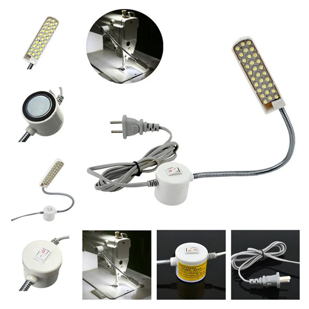 industrial lighting Sewing Light machine lamp 30 LED bulbs tools accessories table gooseneck magnetic mounting base AC 110-220V | Освещение