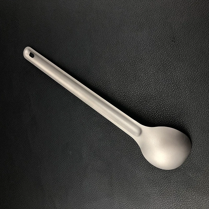 

Titanium Spoon Lightweight corrosion-resistance Portable Camping Spoon Outdoor Picnic Travel Tableware Long-handled Spoon