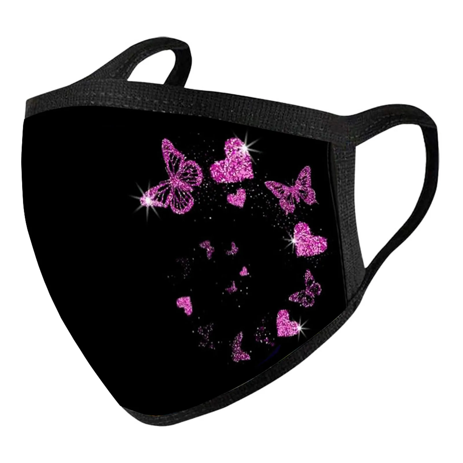 Colorful Butterfly Print Masks Beautiful And Elegant Children Mask Fashion Accessories Windproof Face Masque En Tissu Lavable | Красота и