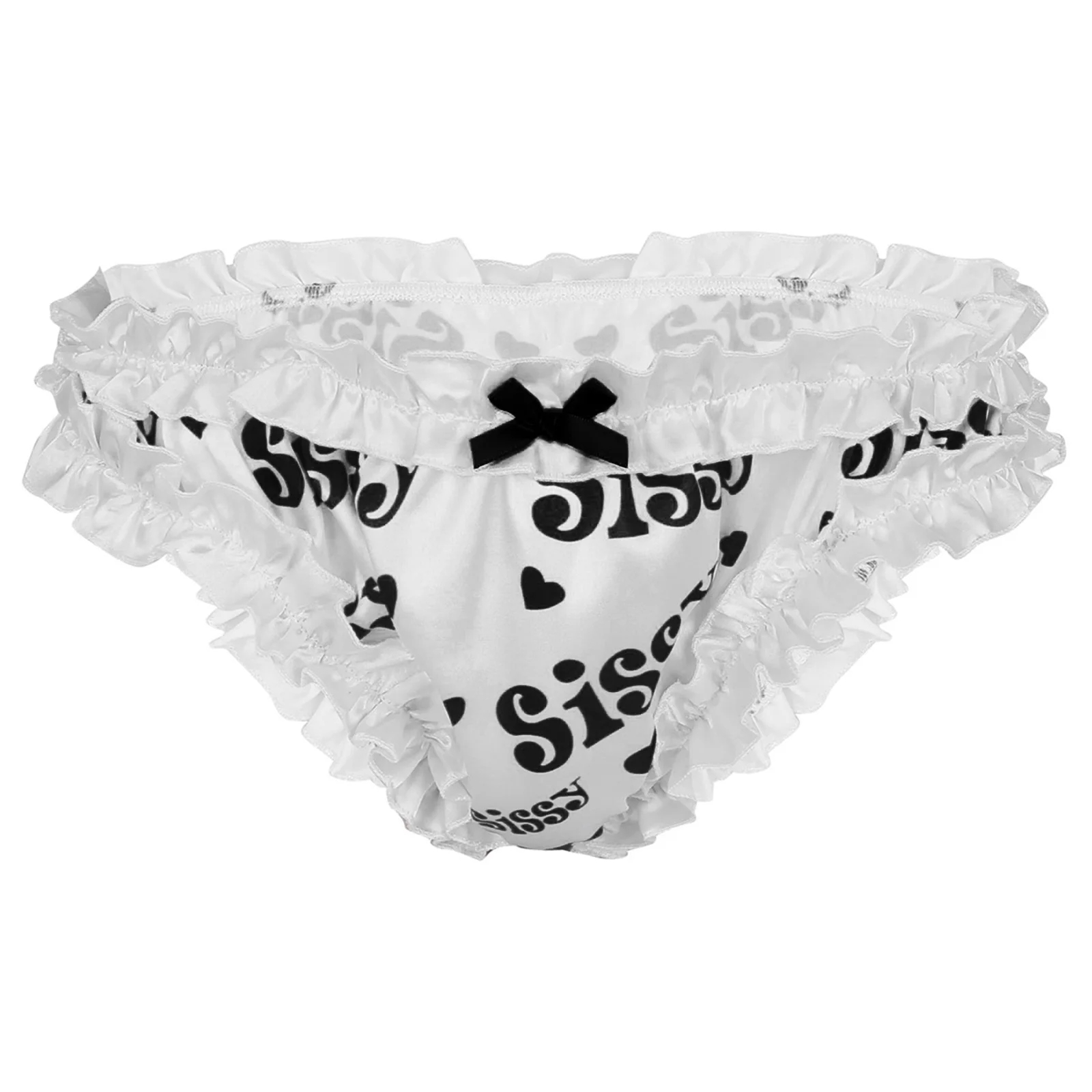 

Mens Sissy Lingerie Panties Super Ruffled Frilly Ruffled High Cut Underpants Erotic Hot Sissy Knickers Bloomers Briefs Underwear