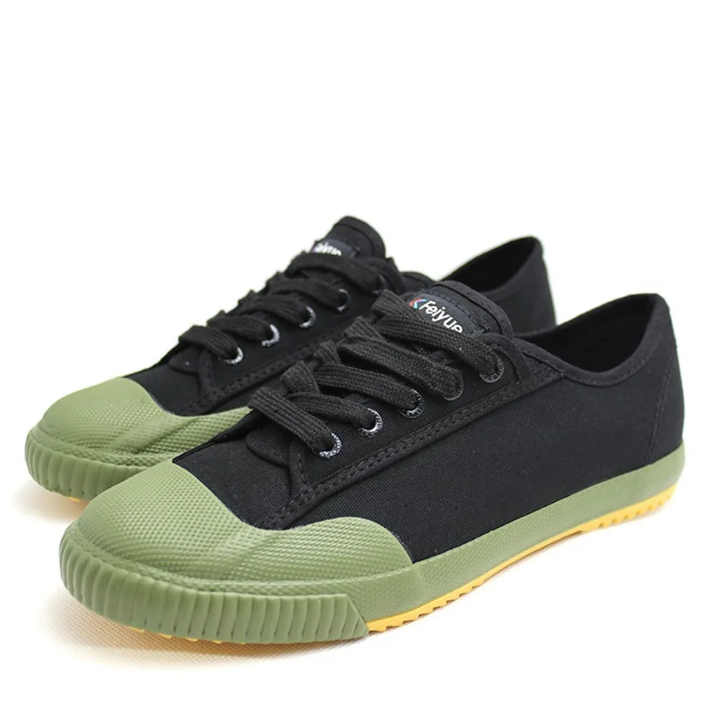 Feiyue/обувь; стиль; черные кроссовки для боевых искусств; женская и мужская обувь для кунг-фу; прогулочная парусиновая обувь