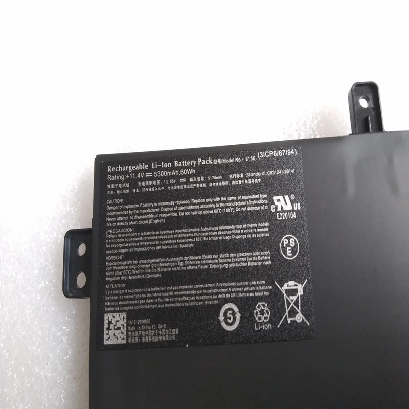 New G15G Laptop Battery For ThundeRobot 911 Targa T5TB B85 S6 S1 T6A T6C T6D Machenike F117-Si2 F117-Si3 F11 SabrePro 15 15-W8 |