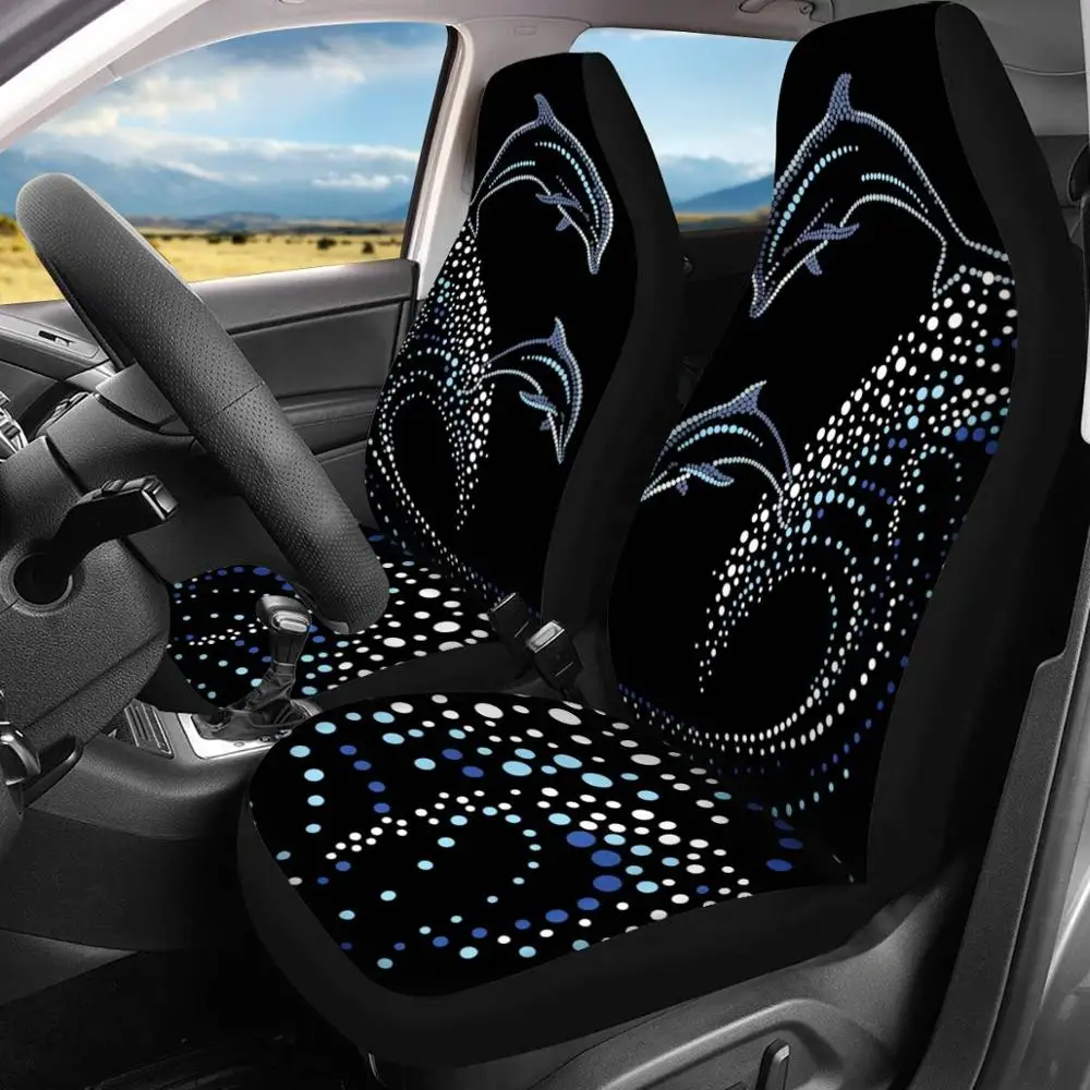 Чехлы для передних сидений HUGSIDEA эластичные тканевые Защитные чехлы