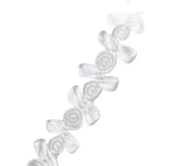 1 7 см ширина Горячая вышивка белый черный золотой цветок кружевная ткань отделка