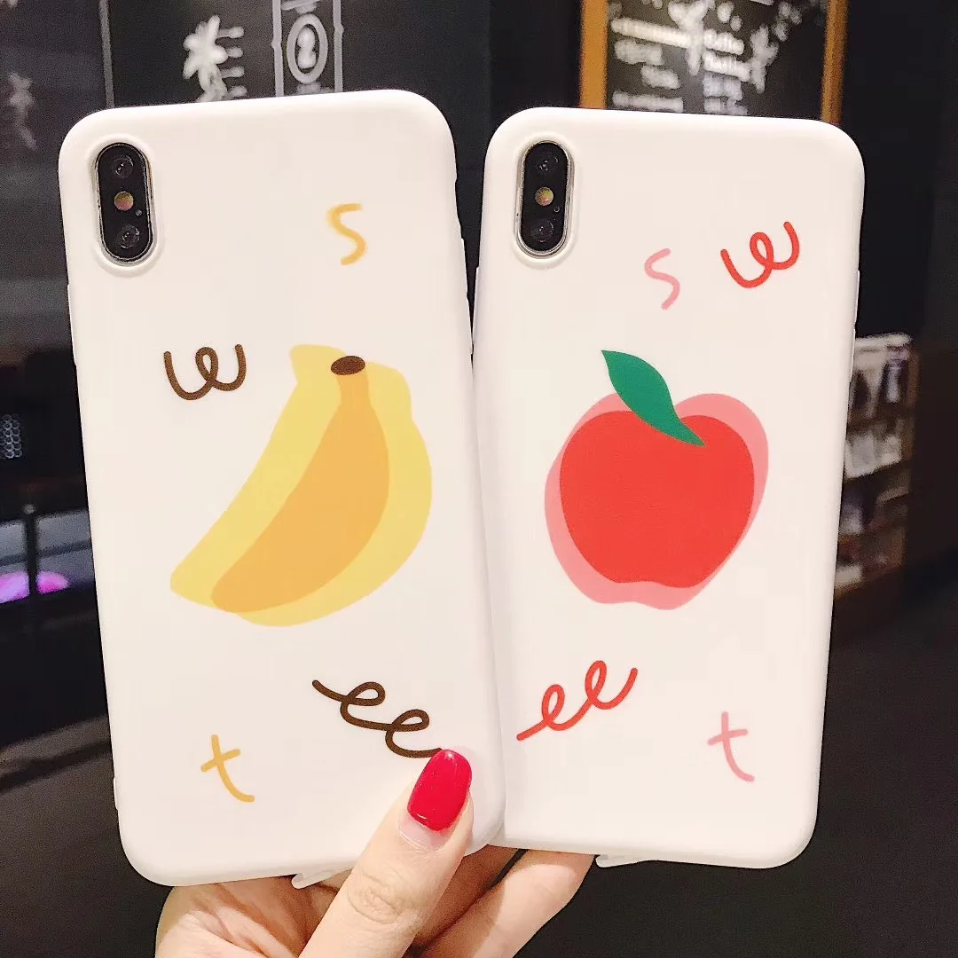 INS Корея Лето милый фруктовый Забавный чехол для телефона iPhone Xs MAX XR X 6 6s 7 8 plus