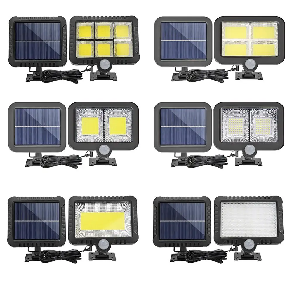 

Cob 120led solar motion sensor outdoor wall lamp garden street lamp garden decoration dripping