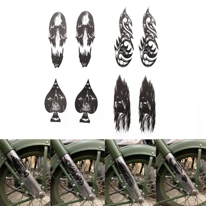 1 пара универсальных графических наклеек для мотоцикла велосипеда передней
