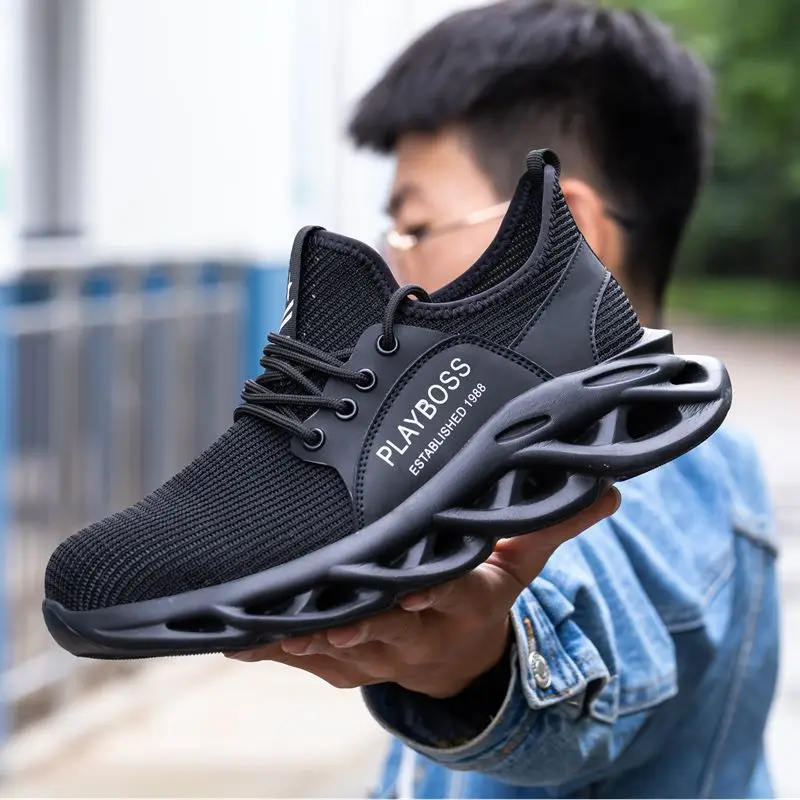 

Summer Mens Safety Shoes Lightweight Breathable Composite Toe