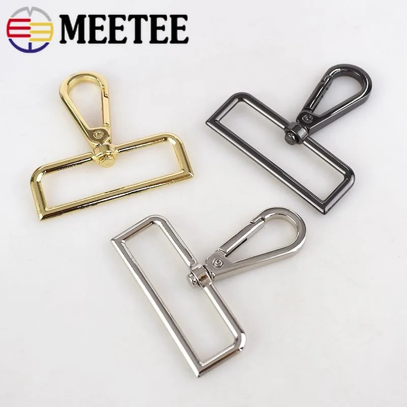 Металлические пряжки Meetee 2/4/10 шт. 50 мм ремень для брелока искусственный крючок