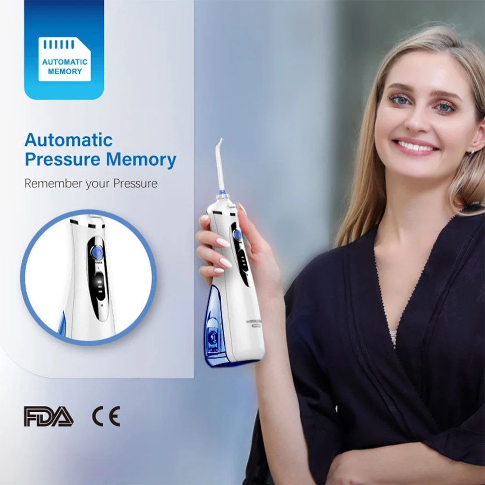 Waterpulse V400plus взрослых Электрический Ирригатор для полости рта 3 режима Портативный