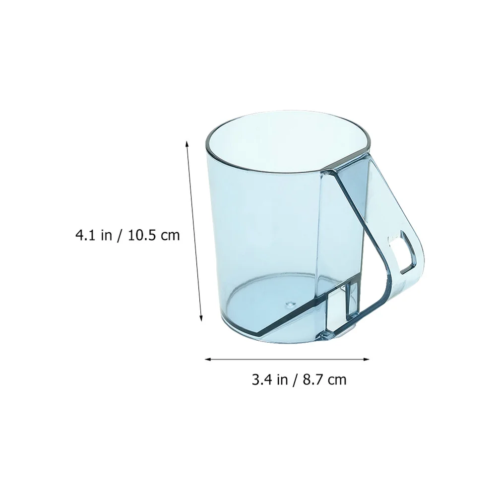 

3pcs Practical Bathroom Washing Cups Toothbrush Mugs with Toothbrush Holes