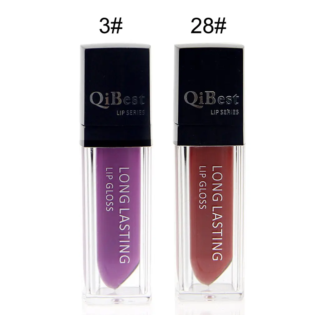 Qibest стильная водостойкая жидкая матовая помада супер стойкий макияж