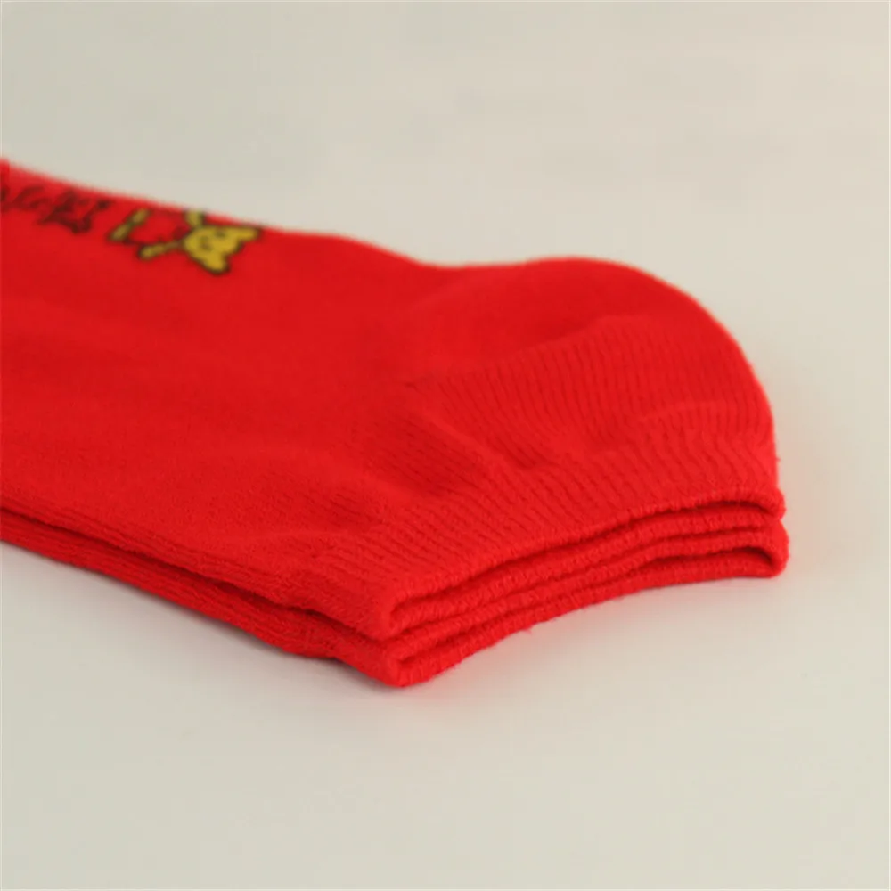 Лидер продаж 1 пара благословение красные носки в носке для мужчин и женщин шаг на