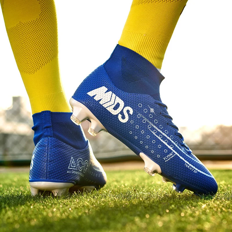Мужские футбольные шипы футбольная обувь с длинными шипами уличная легкая