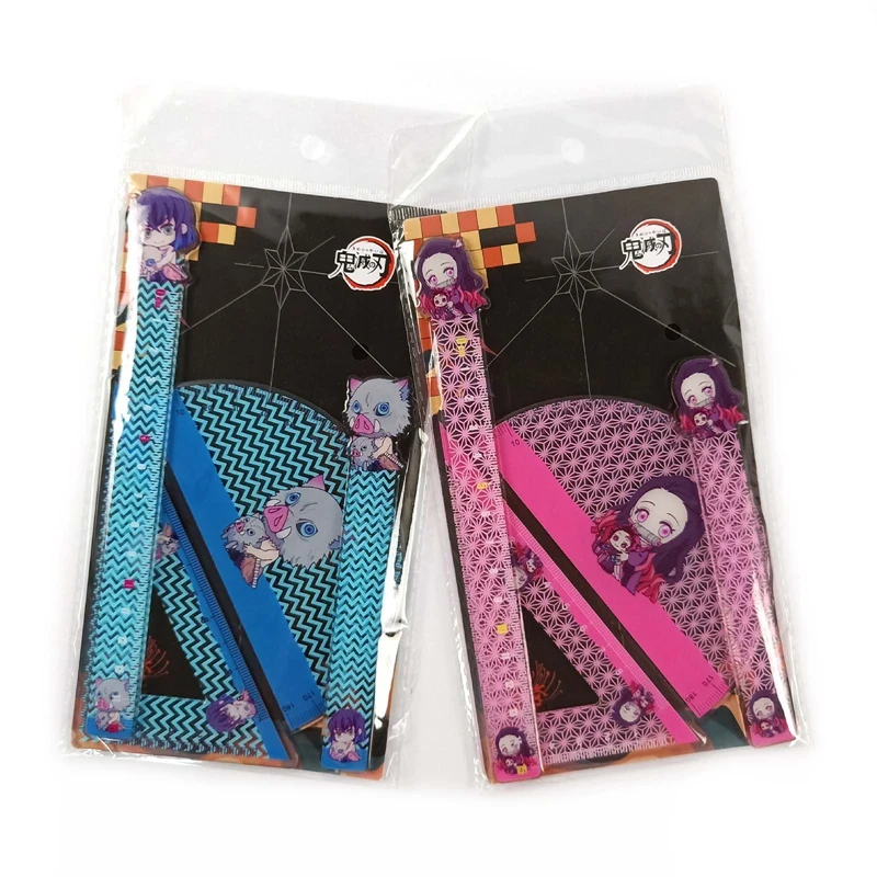 

Anime Demon Slayer Kamado Tanjirou Cosplay Ruler Measuring Scale Students Cartoon Measure Ruler Gift