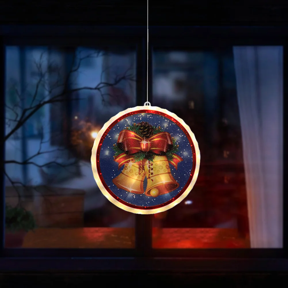 

Светодиодный ные рождественские подвесные светильники, подвесные светильники с питанием от батареи, подвесные светильники для магазина, о...