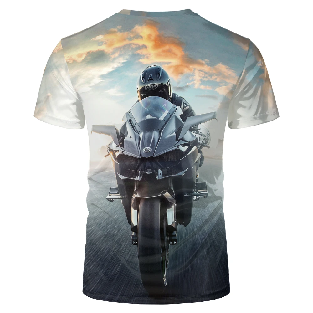 

Men's Fashion Clothing Motorcycle Sports Graphic Print Short Sleeves T-Shirts Breathable Casual Loose Oversized Top T-Shirt