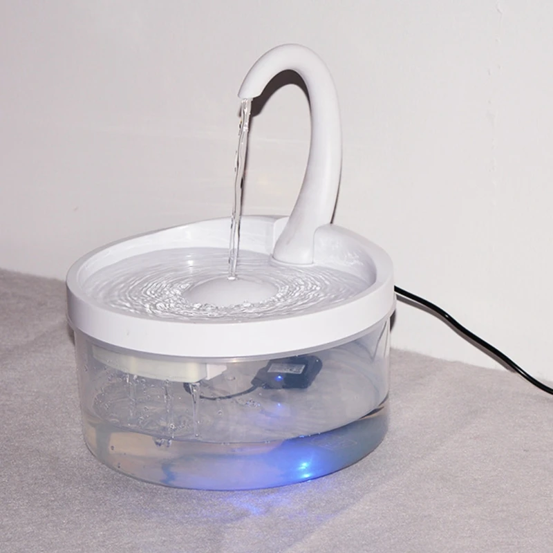 

Intelligent Cat Drinking Water Fountain Automatic Circulating Water Dispenser Silent Water Filtration with Night Vision LED