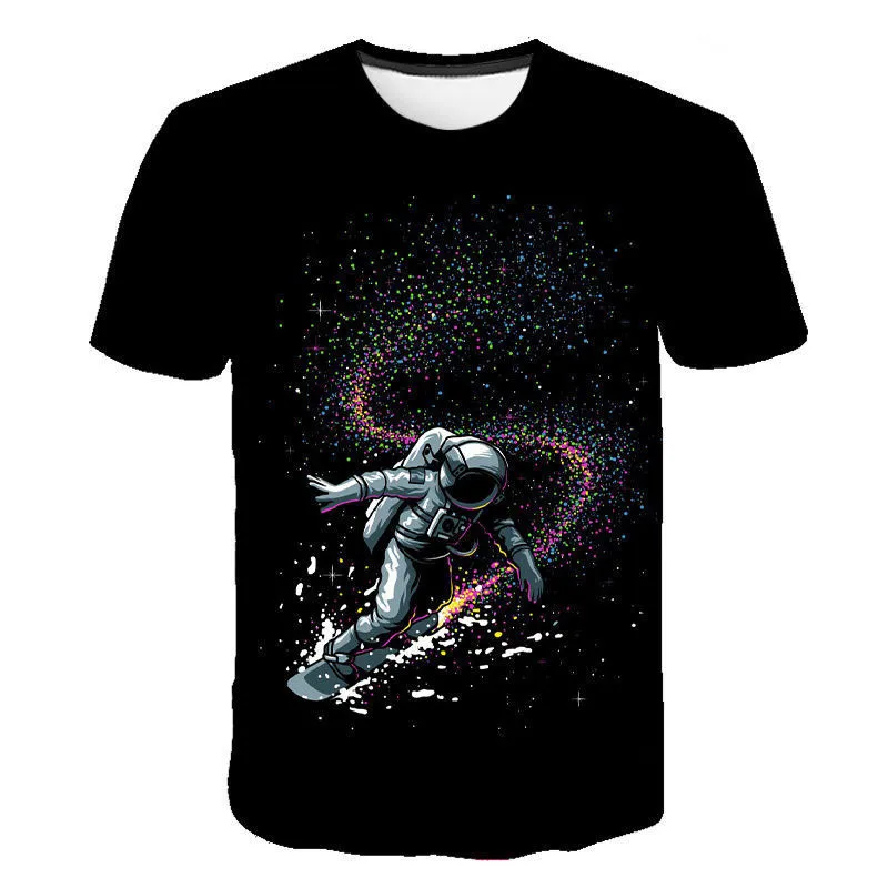 

Space Astronaut Graphic T Shirt For Men Tee Camisetas Tops Ropa Hombre Clothing Camisa Masculina Koszulki Chemise Homme Poleras