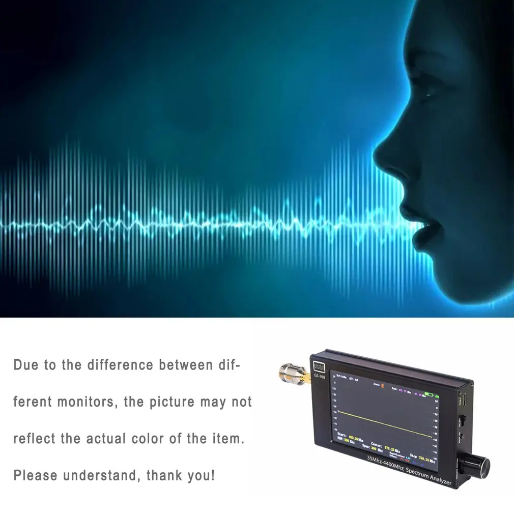 

Gs100 4.3inch Screen Hand Held Spectrum Analyzer 35m-4400mhz Hand Held Spectrum Analyzer Spectrum Analyzer