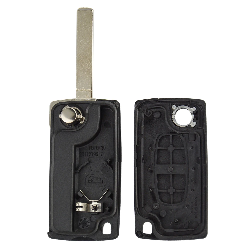 Чехол для дистанционного ключа от машины OkeyTech с 2 кнопками Peugeot 206 207 307 308 407 408 Citroen C2