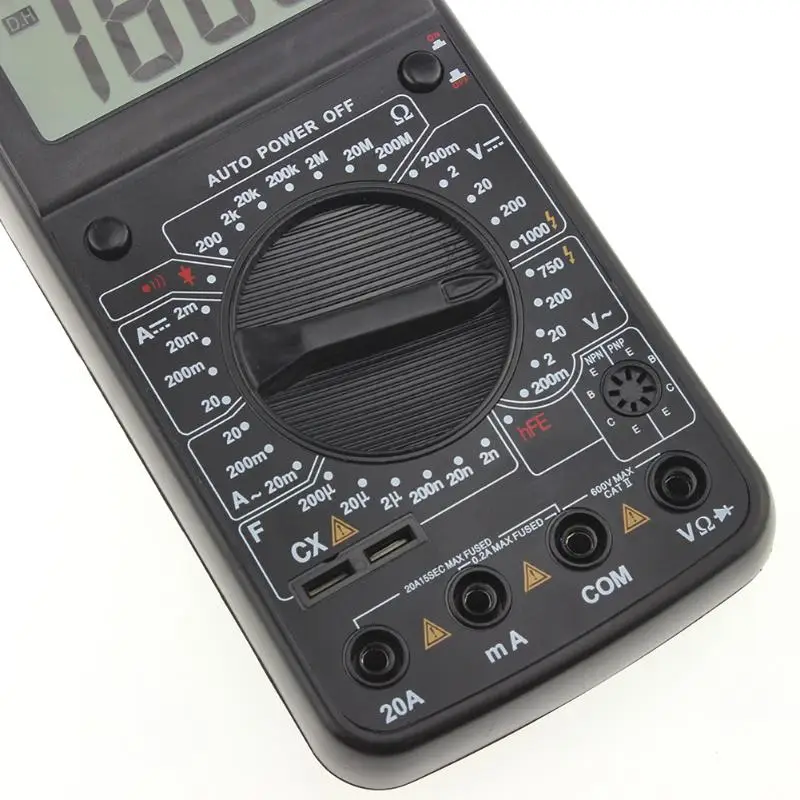 Портативный DT9205A Цифровой мультиметр AC DC ЖК-дисплей электрический ручной тестер метров Профессиональный цифровой Multimetro амперметр