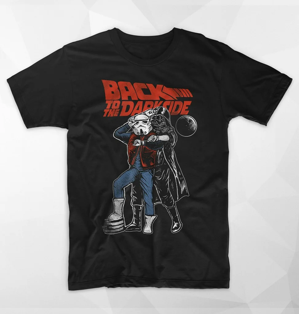 black 16 Официальный Back To The Future постер фильма футболка delorean Новые футболки Забавные футболки новые Забавные футболки унисекс Топы - Цвет: black 16