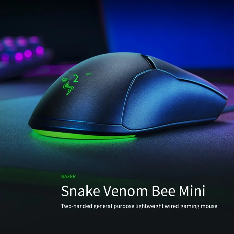 

Mini Thunder Snake Poison Mini Game Mouse Small Hand Magic Color Computer Wired Applicable