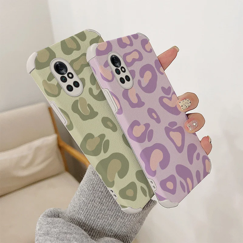 

For Huawei Nova 8 7 Pro SE Case Contracted PU Leather Soft Cover 6 Se 5 5Pro 5Z 5I 5Ipro 4 4E Pro Shockproof Phone Case