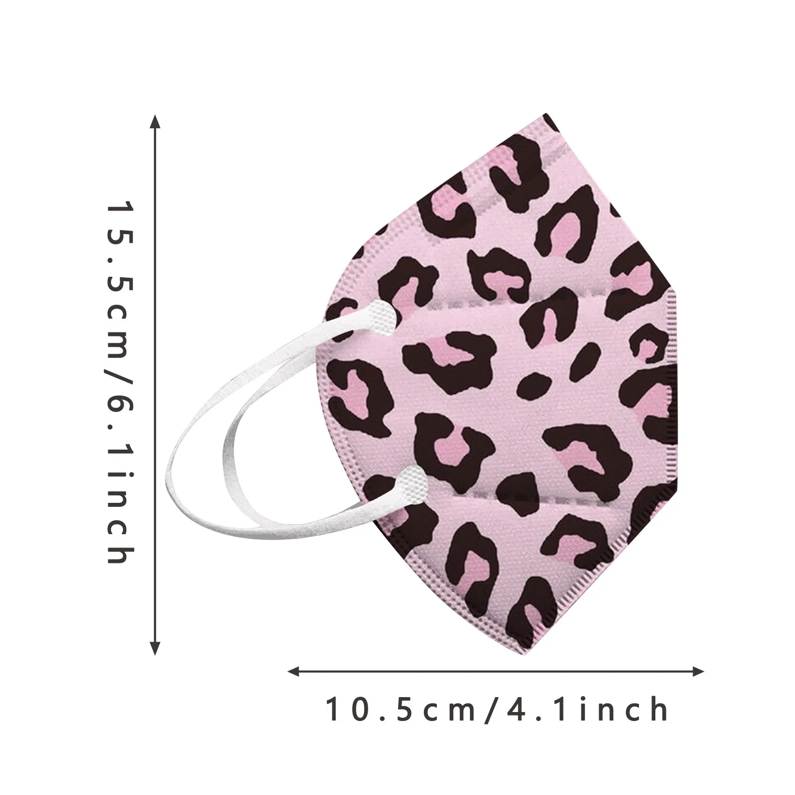 

Mascarillas Leopard Face Mask Disposable Adult Filters Facial Masks Pink Mouth Mask 5-layer Masque Rose Mouth Caps 10-100pcs
