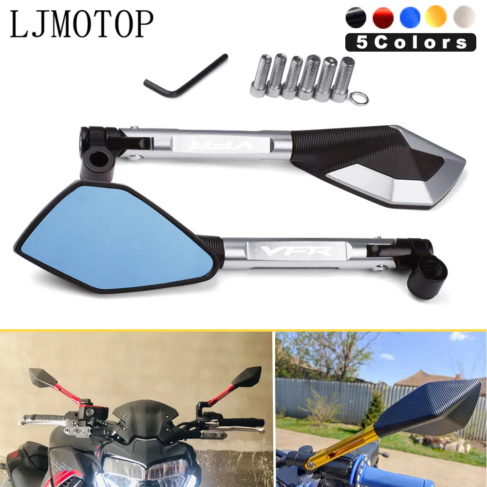 

VFR For Honda VFR750 VFR800 VFR 800 F VFR800F VFR800X VFR1200x Motorcycle CNC Aluminum Rear View Rearview Mirrors Side Mirror