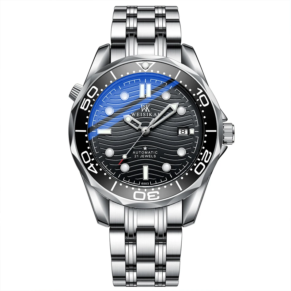Luxury Brand Men's Watches Automatic Mechanical Stainless Steel Wristwatch Business Waterproof Tourbillon Reloj Hombre 2022 New