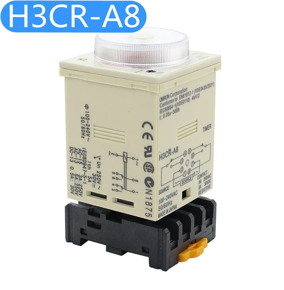 24-220 в h3cr-a8 8-контактное реле времени/таймер 100-240VAC 12В-48В/AC/DC 24-240VAC/DC | Строительство и