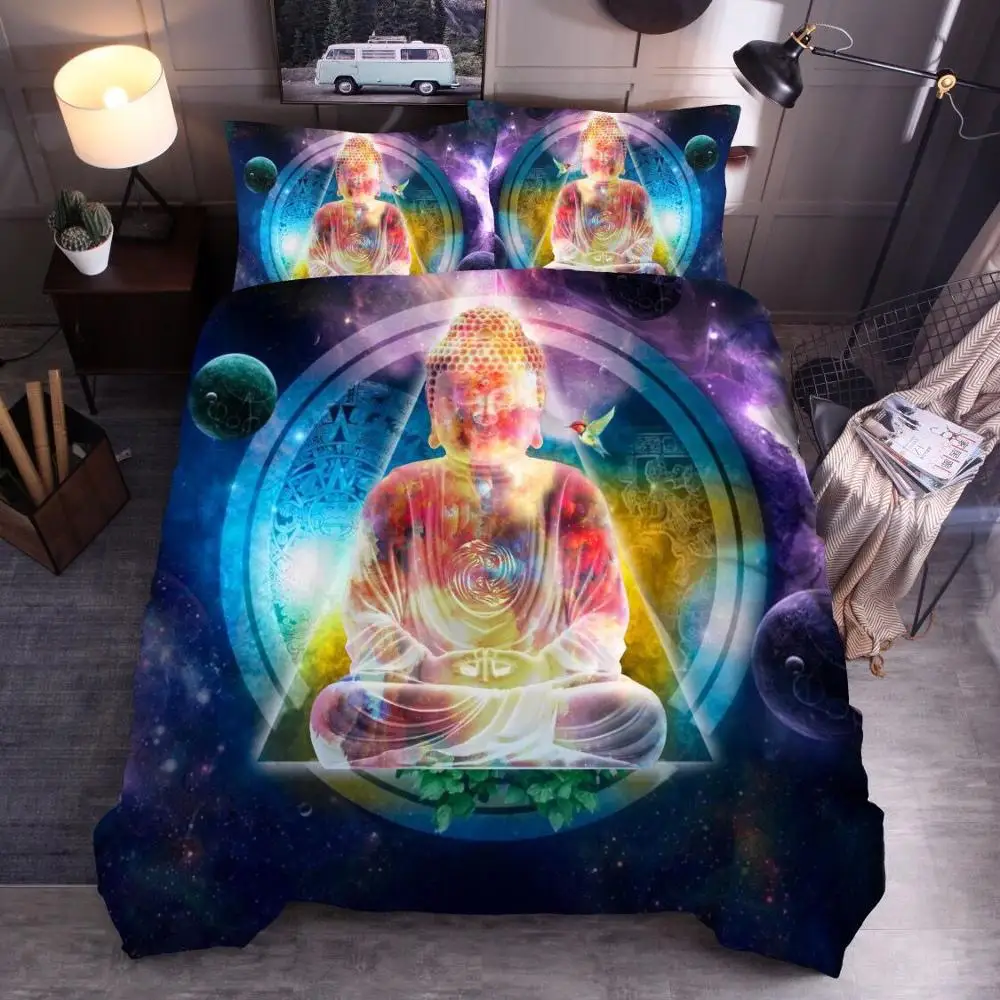 Комплект постельного белья Будды с 3D принтом 2/3 шт.|Комплекты белья| |