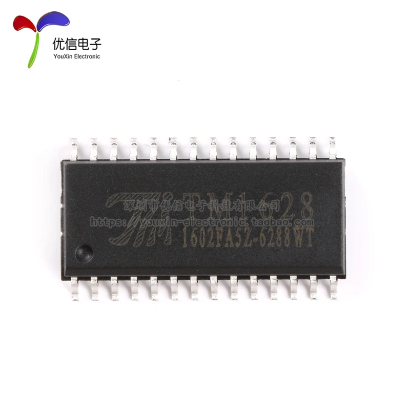 Подлинный оригинальный патч TM1628FS светодиодный драйвер цифрового дисплея IC SOP-28 |
