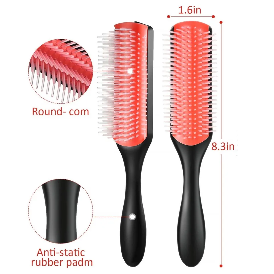 

Hair Comb Professional Hair Brush Rat Tail Comb Styling Hairbrush Straight Curly Wet Hair Scalp Massage Brush Wholesell Freeship