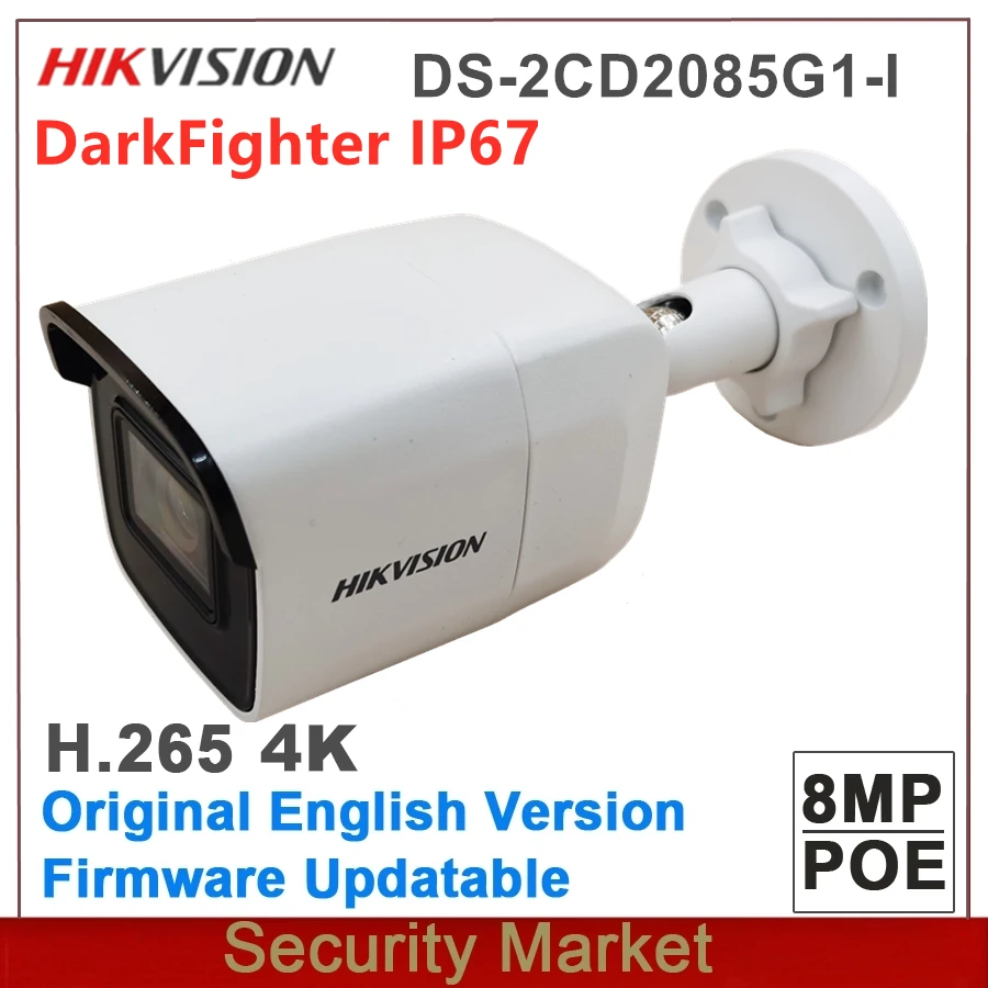 Оригинальный Hikvision английская DS 2CD2085G1 I 4K приведенный в действие DarkFighter