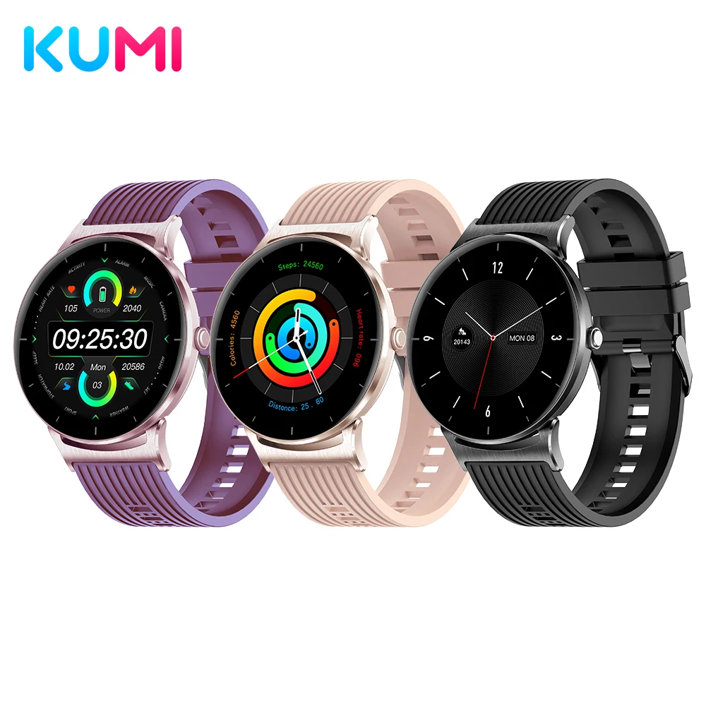 

KUMI GW1 Men Smart Watch Sport Fitness Thermometer Blood Pressure Monitor IP67 Waterproof Smartwatch for ios Android Phone