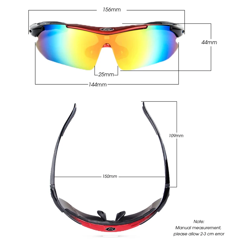 Поляризованные велосипедные очки для мужчин и женщин с 5 сменными линзами сумка