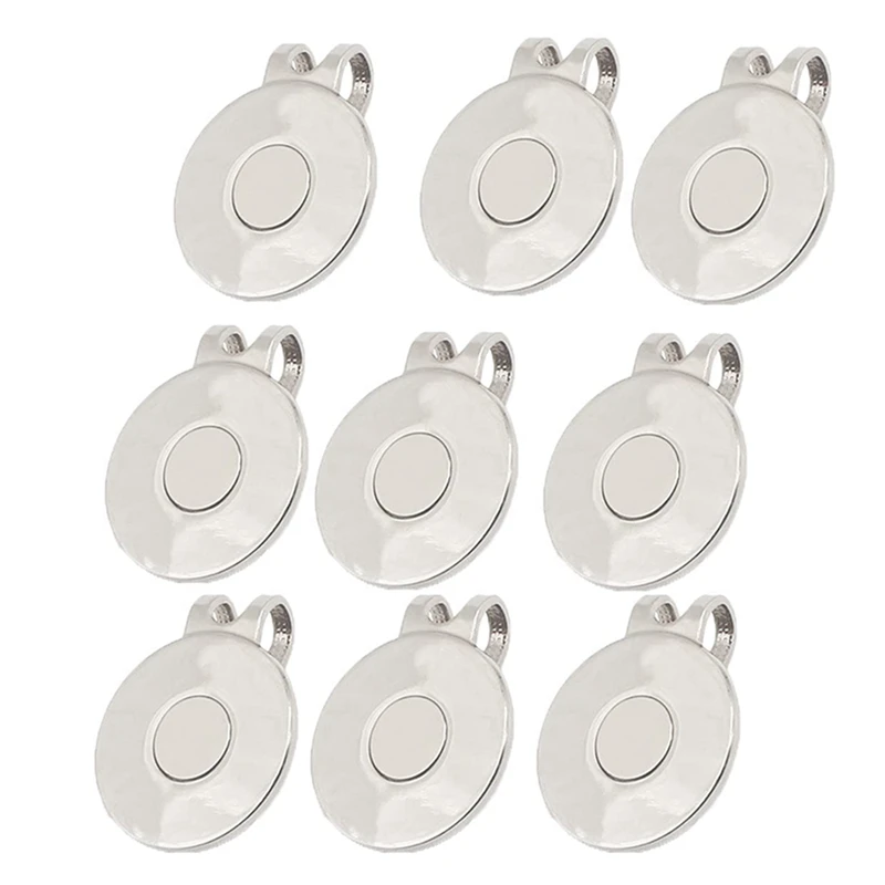 9 шт. маркер для мяча гольфа магнитный держатель в виде диска шапки зажим маркера