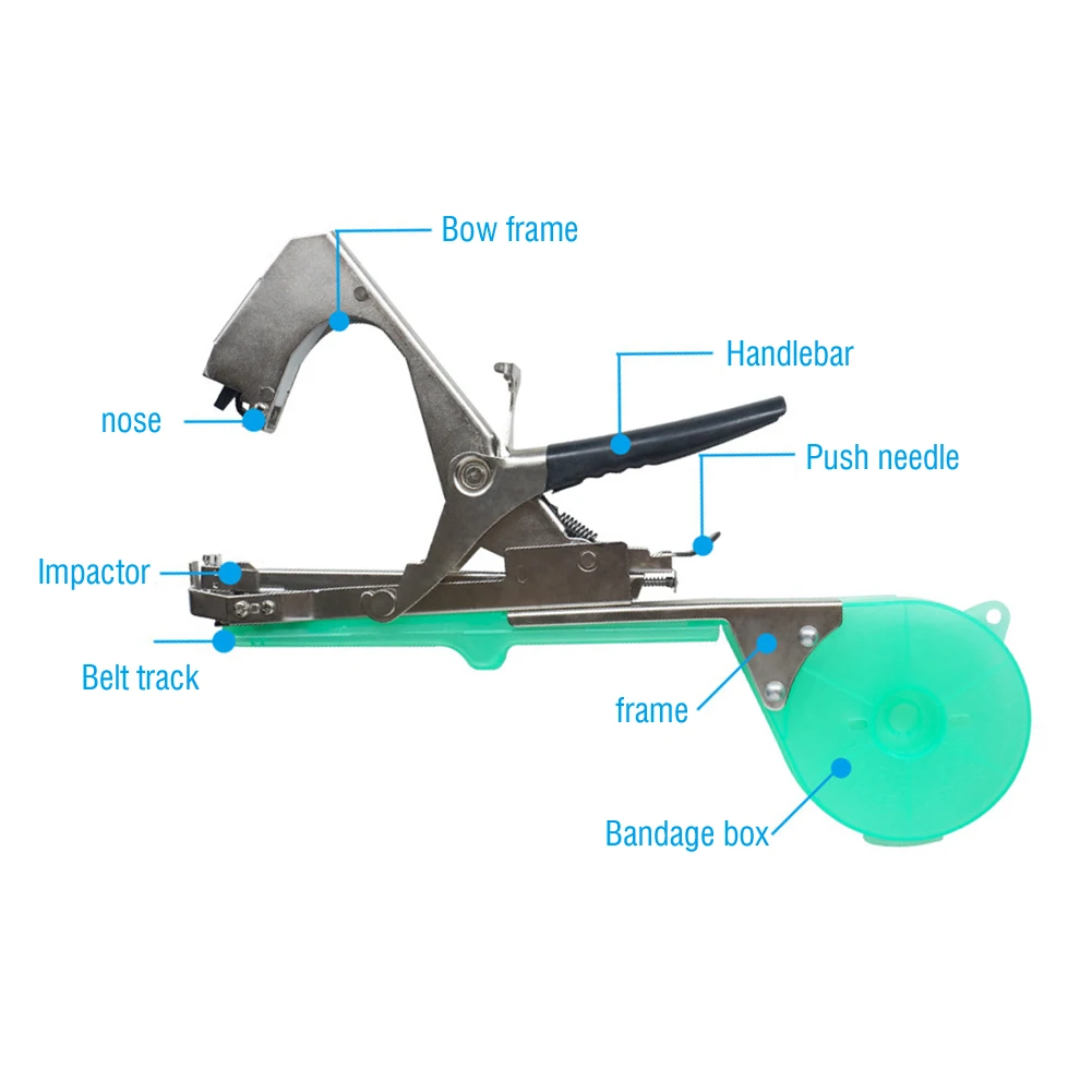 

Vegetable Branch Tying Machine Kit Garden Tool Plant Grape Tying Tapener Machine Garden Strapping Vegetable Grape Stem Tools