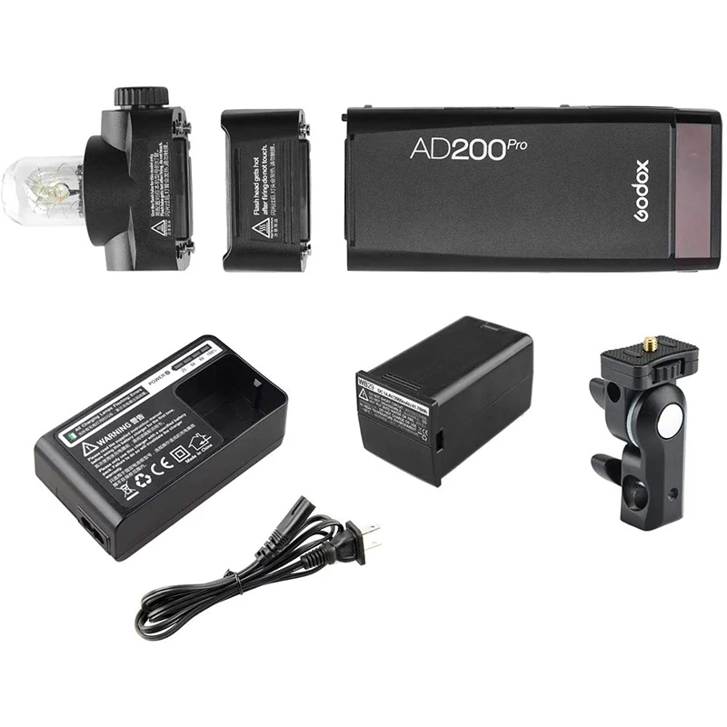 

Godox AD200 Pro 200Ws 2,4G TTL Speedlite стробоскопическая вспышка 1/8000 HSS Monolight с батареей 2900 мАч/голой лампой вспышки/Speedlight