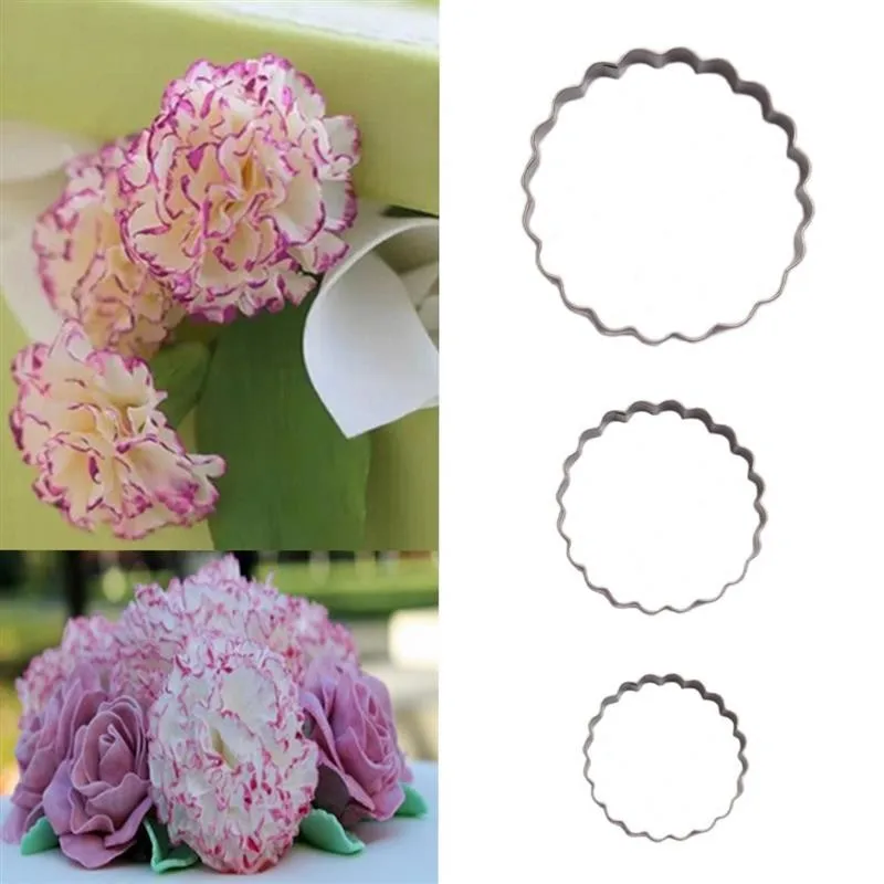 3 шт./компл. гвоздики в виде лепестков пресс формы для выпечки Нержавеющая сталь