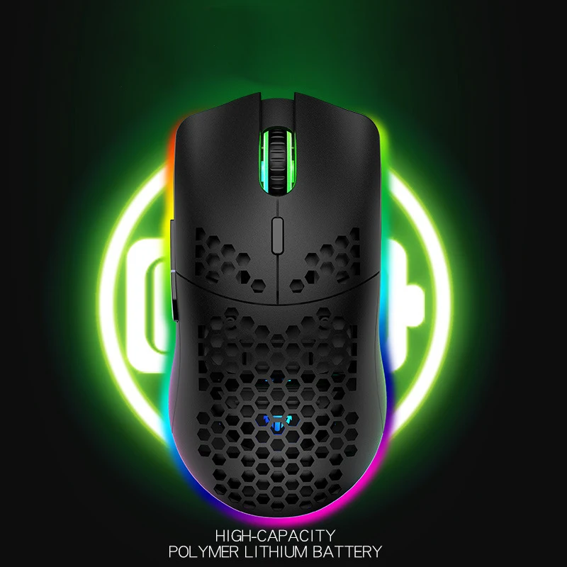 Беспроводная игровая мышь беспроводная совместимая оптическая 3200DPI с RGB
