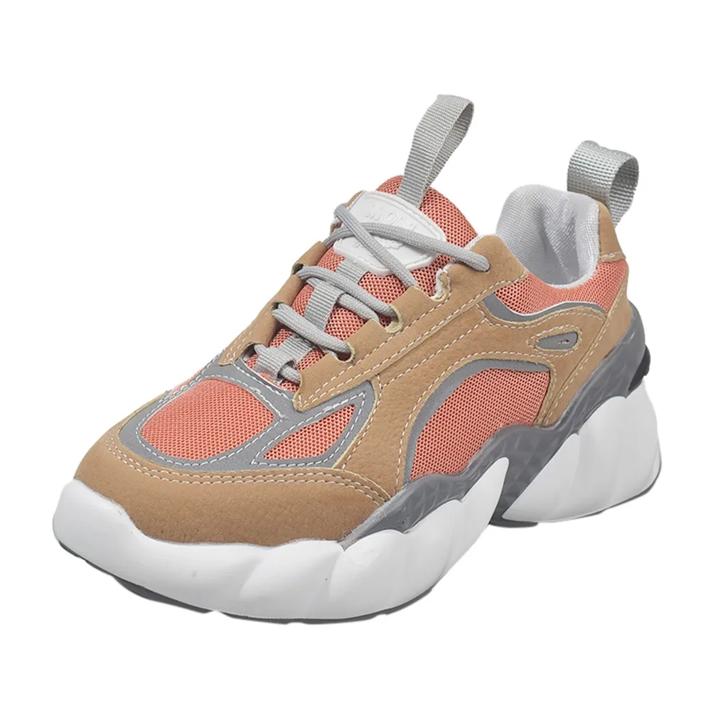 Новинка года; женские кроссовки высокого качества с толстой подошвой, увеличивающей рост; зимние tenis feminino; женские эспадрильи на танкетке - Цвет: Коричневый
